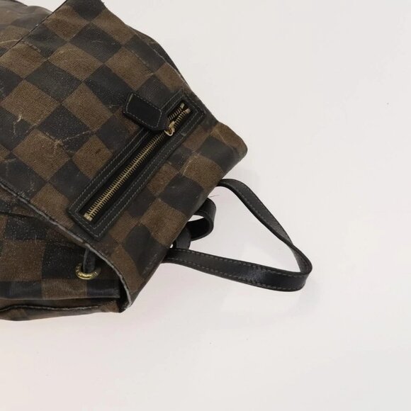 FENDI Pecan Bag PVC 3 Set Brown Black Auth bs26207 - Picture 9 of 15